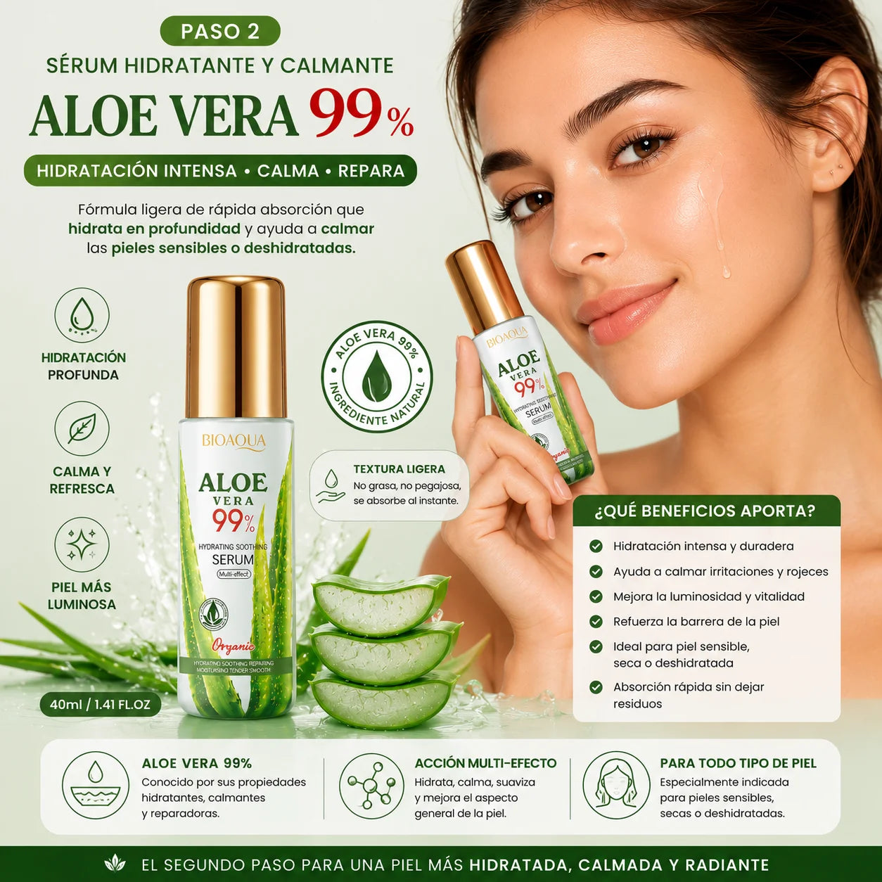 Rutina Facial Aloe Vera 3 Pasos