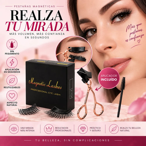 Pestañas Magnéticas con Aplicador — Una Mirada Irresistible en Segundos