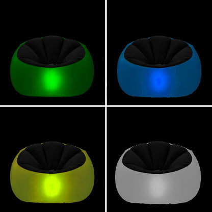 Sillón LED Hinchable LuxGlow™ — Diseño, Comodidad y Luz