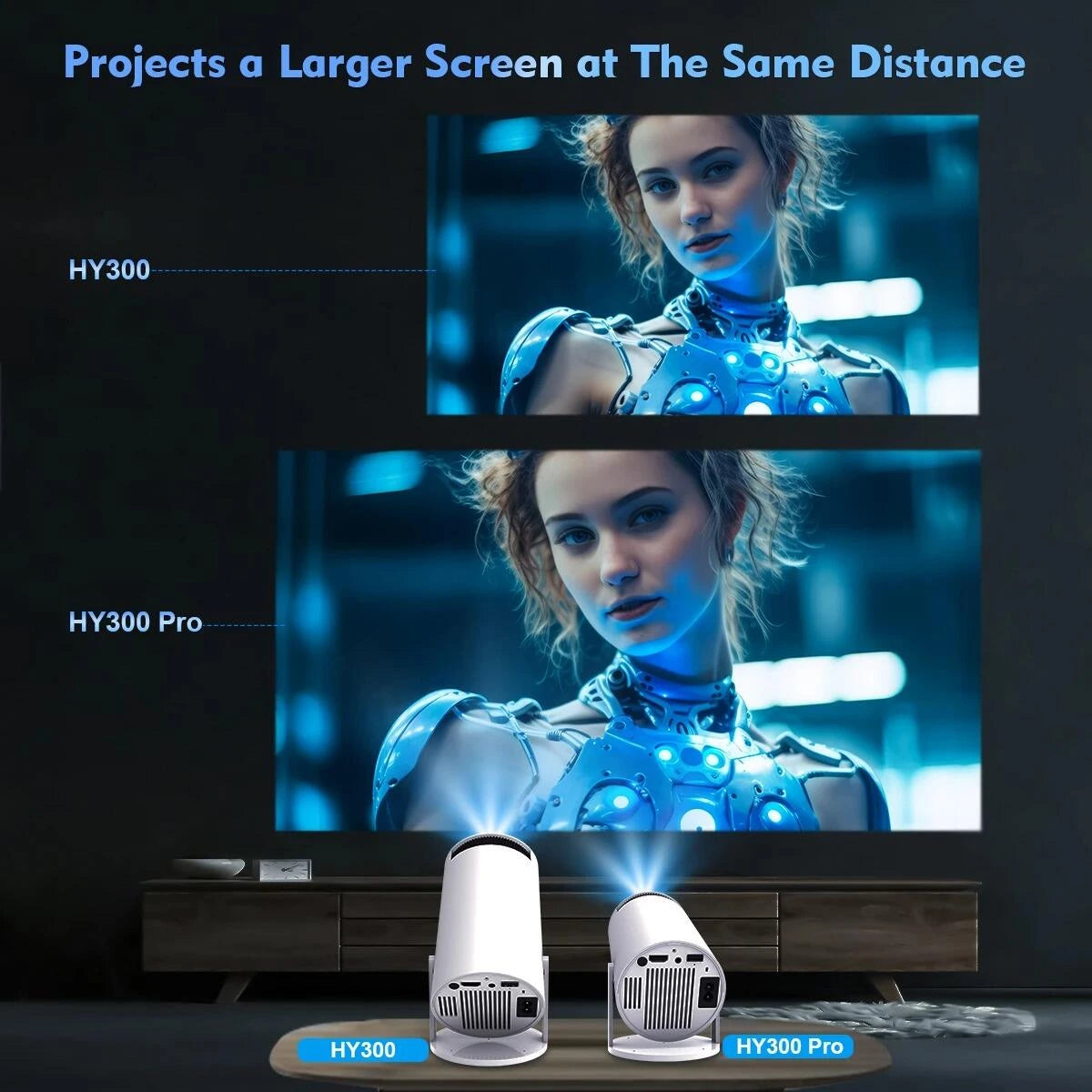 Proyector Android 12 – Cine en casa con inteligencia y estilo