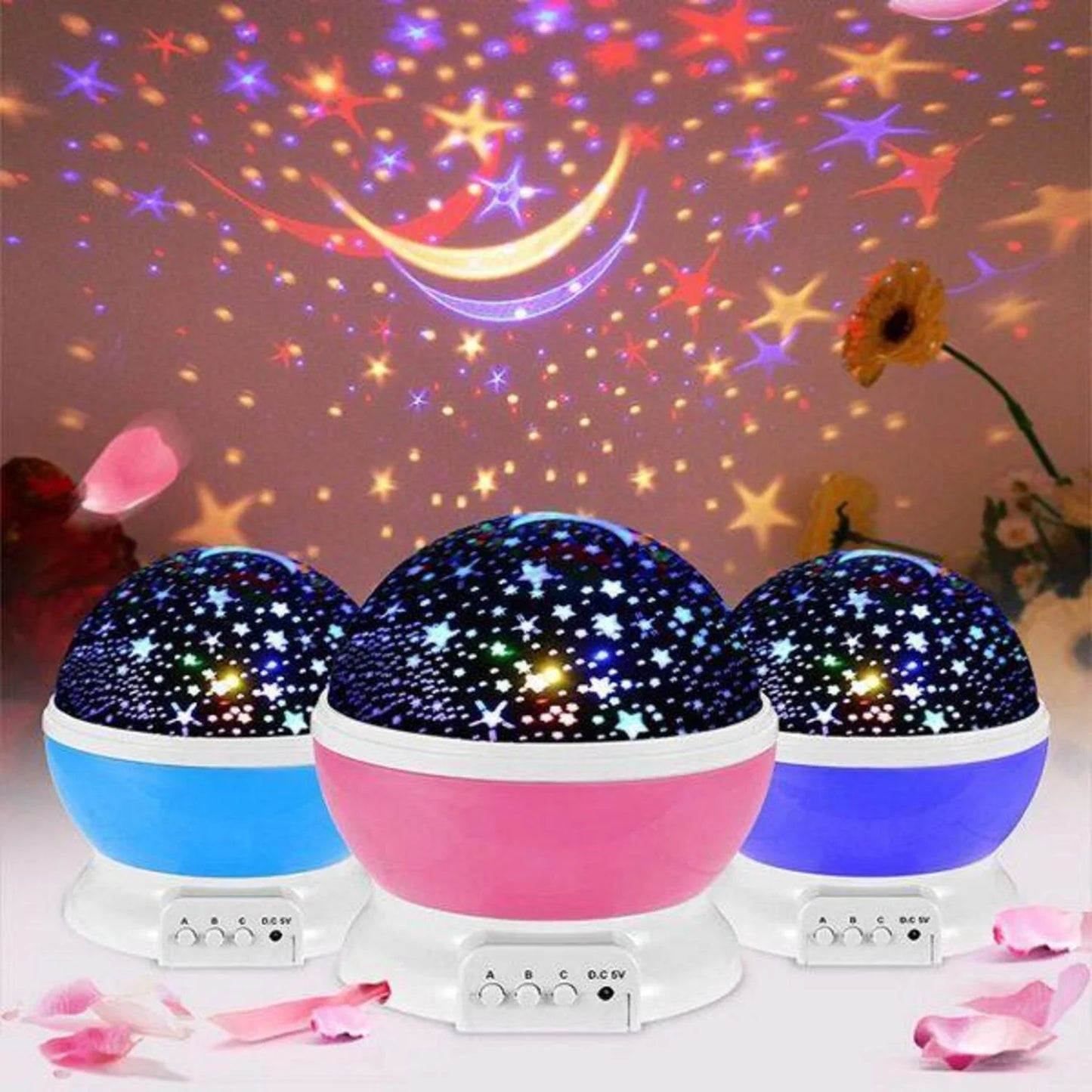 Proyector de Estrellas y Luna para Niños | Regalo Mágico de Navidad