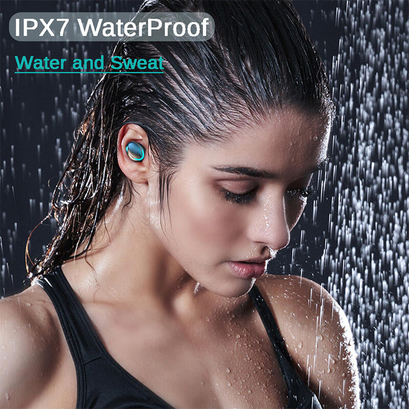 Fones de ouvido sem fio F9 LED