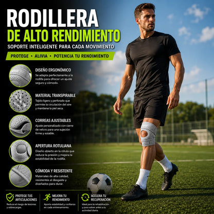 Rodillera Estabilizadora con Soporte de Rótula | Alivio Inmediato y Máxima Estabilidad | Oferta 2x1