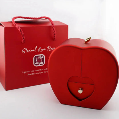 Presente especial - Rosa eterna e colar