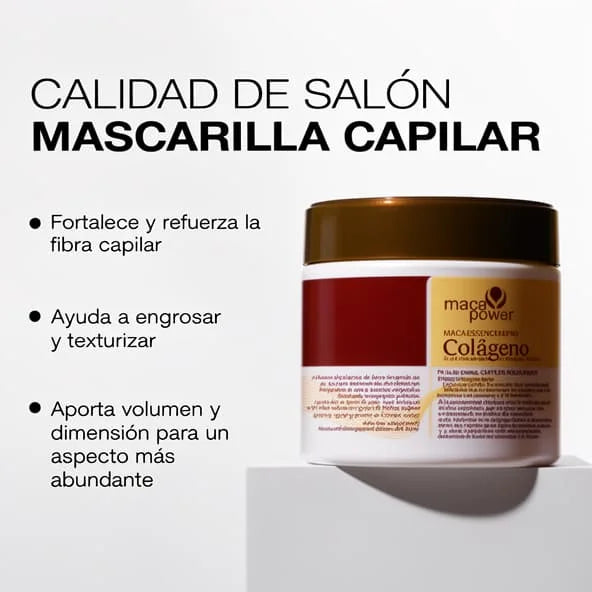 MÁSCARA CAPILAR + BRINDE! Escova Alisadora