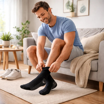 Meias Terapêuticas de Acupressão com Turmalina